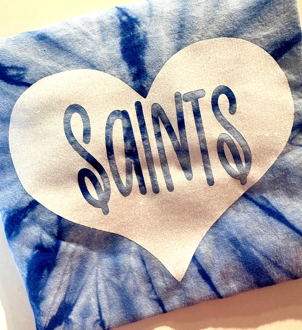 Saints Sparkly Heart